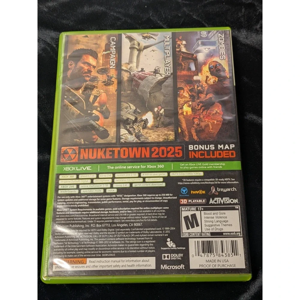 Call of Duty Black Ops II – Xbox‎ 360 – Complete – Nuketown 2025 – NTSC